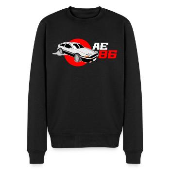 JDM automatique - AE86 - Pull Premium bio Homme - noir - Devant - Nico (187cm)