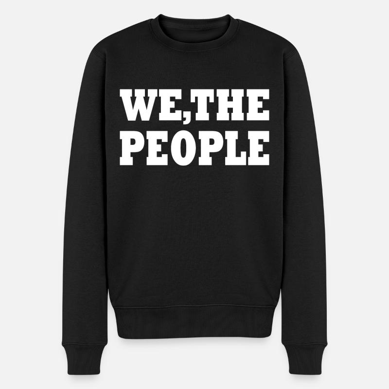 we the people - Männer Premium Bio Pullover - Schwarz