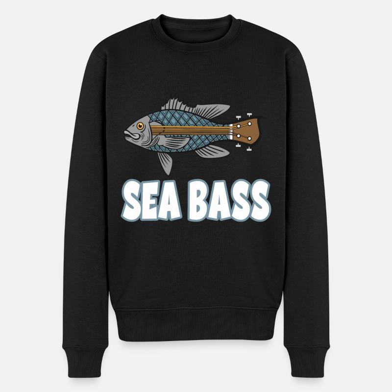 Guitare basse de mer - Pull Premium bio Homme - noir
