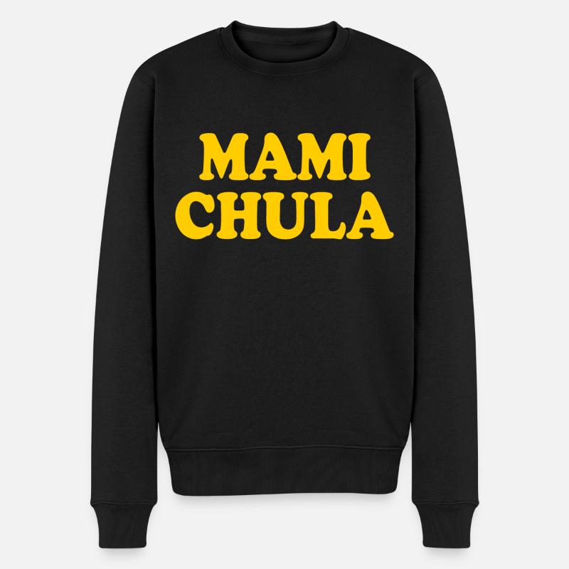 Mami chula - Pull Premium bio Homme - noir