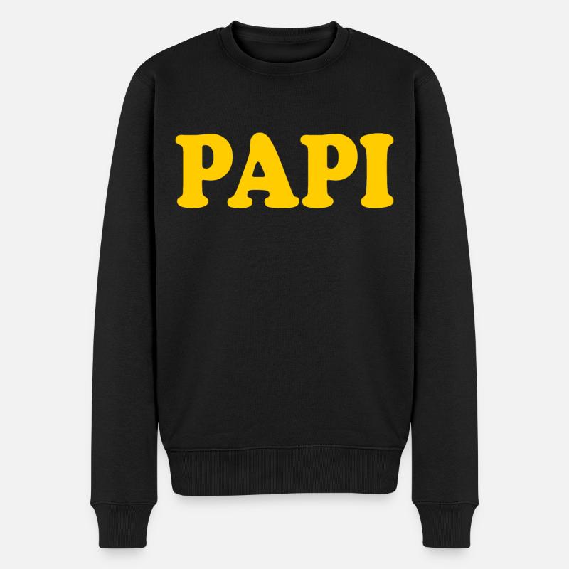 Papi - Men's Premium Organic Jumper - black