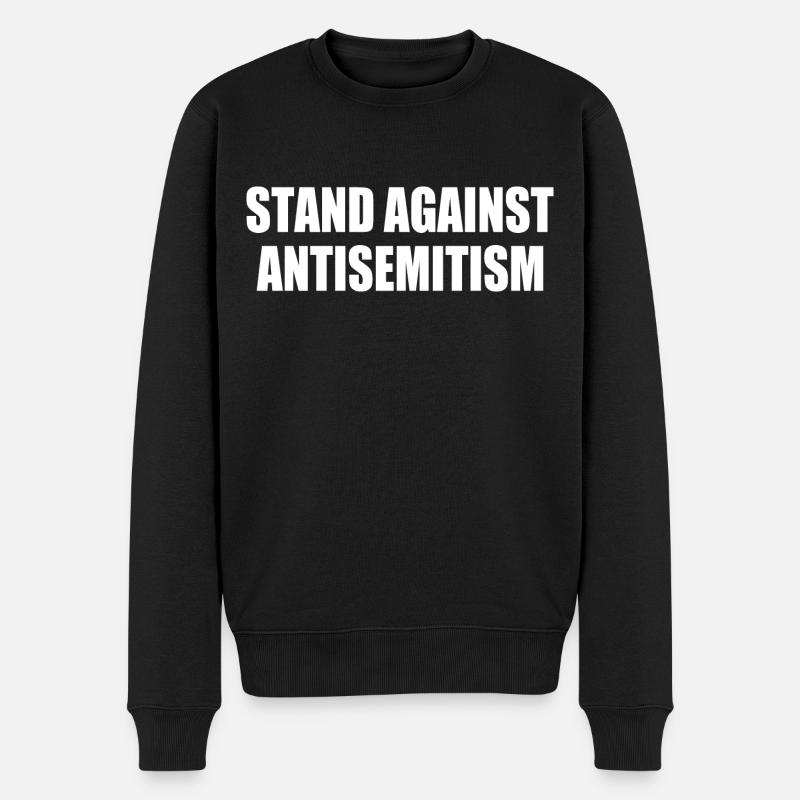 stand against antisemitism - Pull Premium bio Homme - noir