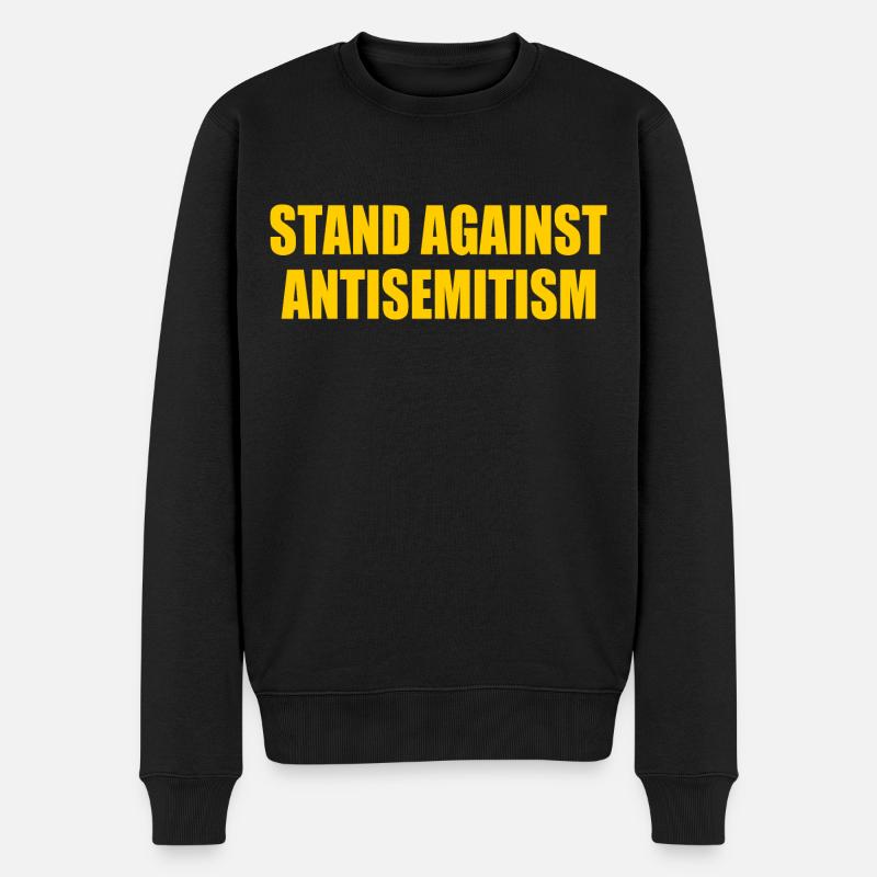 stand against antisemitism - Pull Premium bio Homme - noir