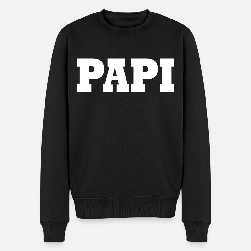 Papi - Men's Premium Organic Jumper - black