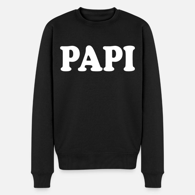 Papi - Pull Premium bio Homme - noir