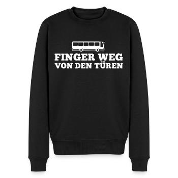 Busfahren Finger weg von den Türen Busfahrer - Männer Premium Bio Pullover - Schwarz - Vorne - Nico (187cm)