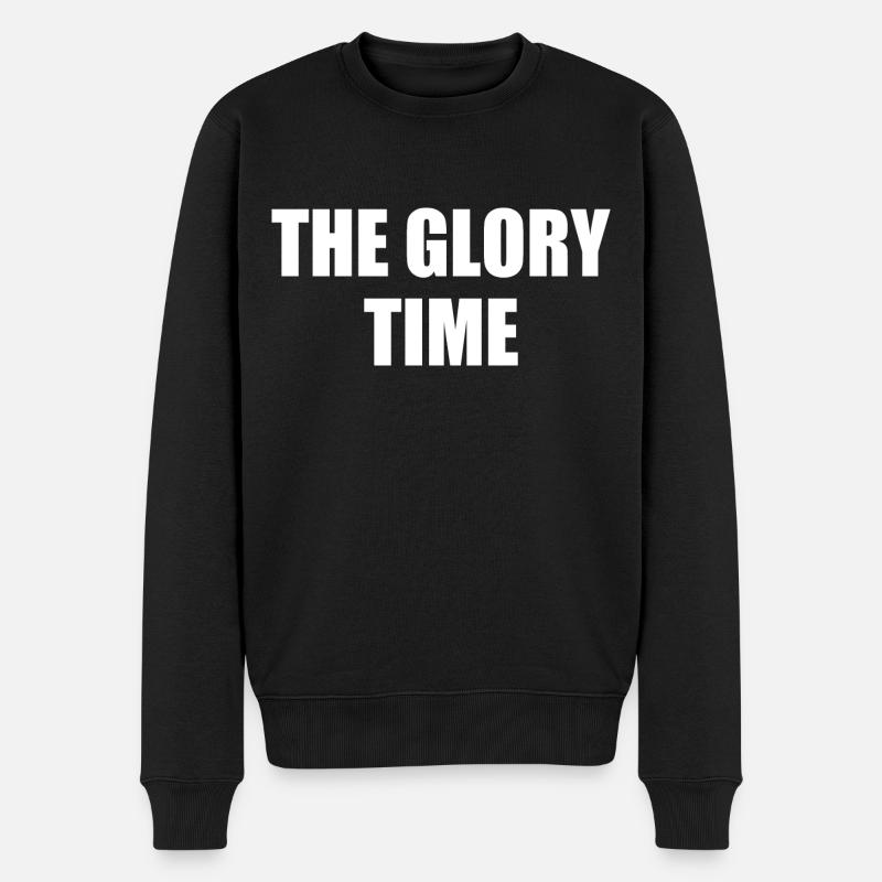 The glory time - Männer Premium Bio Pullover - Schwarz