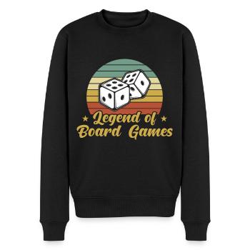 Brettspiel Nerd Geschenke Board Games - Männer Premium Bio Pullover - Schwarz - Vorne - Nico (187cm)