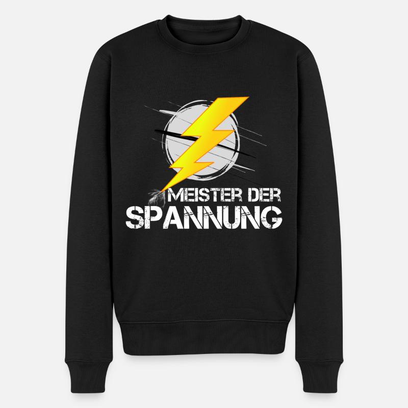 Elektriker Elektroniker T-Shirt - Männer Premium Bio Pullover - Schwarz