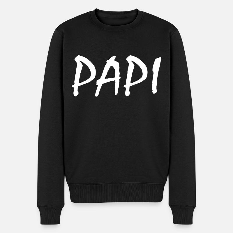 Papi - Pull Premium bio Homme - noir