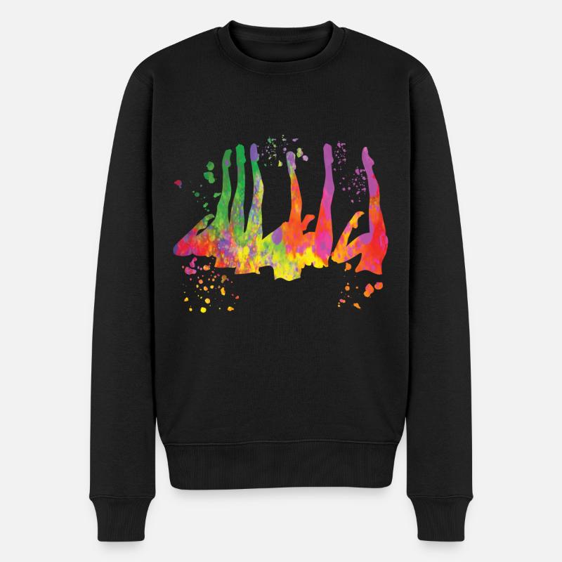 Artistic Swim Team Synchronschwimmen - Männer Premium Bio Pullover - Schwarz