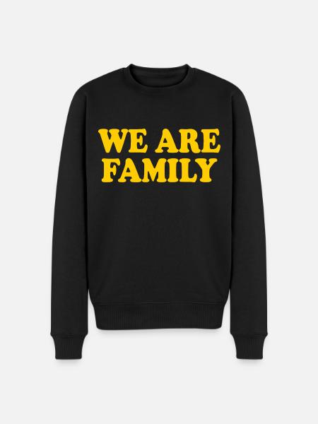 We are family - Men's Premium Organic Jumper - black