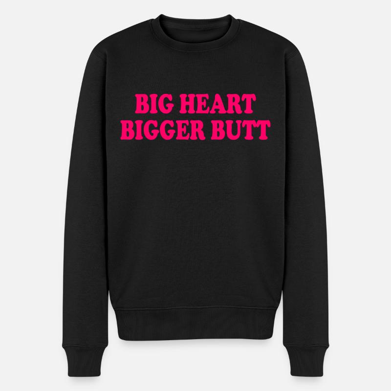 big heart bigger butt - Pull Premium bio Homme - noir