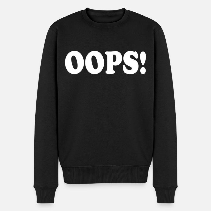 Oops - Pull Premium bio Homme - noir