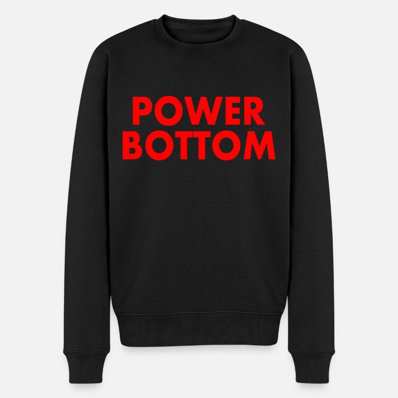 Power bottom - Pull Premium bio Homme - noir