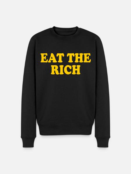 Eat the rich - Men's Premium Organic Jumper - black