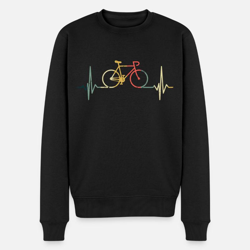 Vélo Battement de Coeur Cyclisme Cyclisme - Pull Premium bio Homme - noir