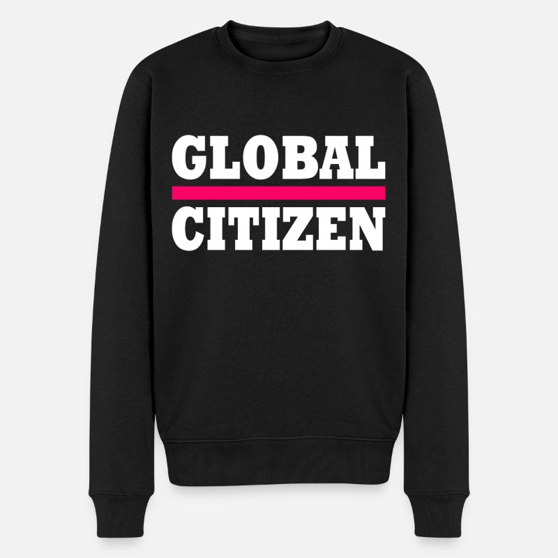 global citizen - Pull Premium bio Homme - noir