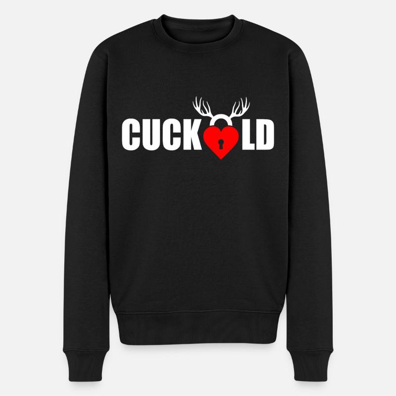 Cuckold - Männer Premium Bio Pullover - Schwarz
