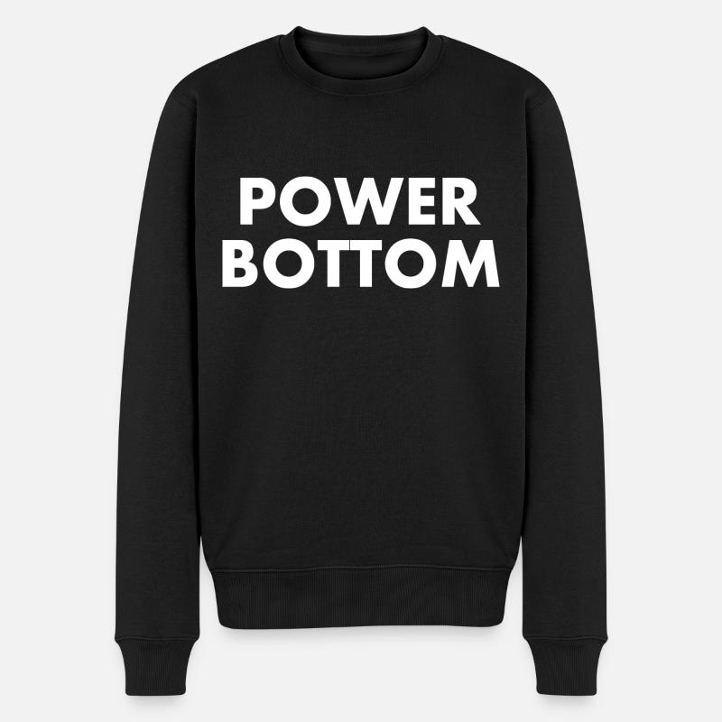Power bottom - Pull Premium bio Homme - noir