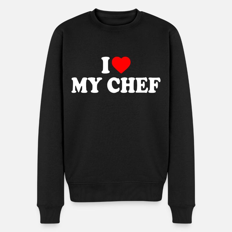 I love my chef - Pull Premium bio Homme - noir