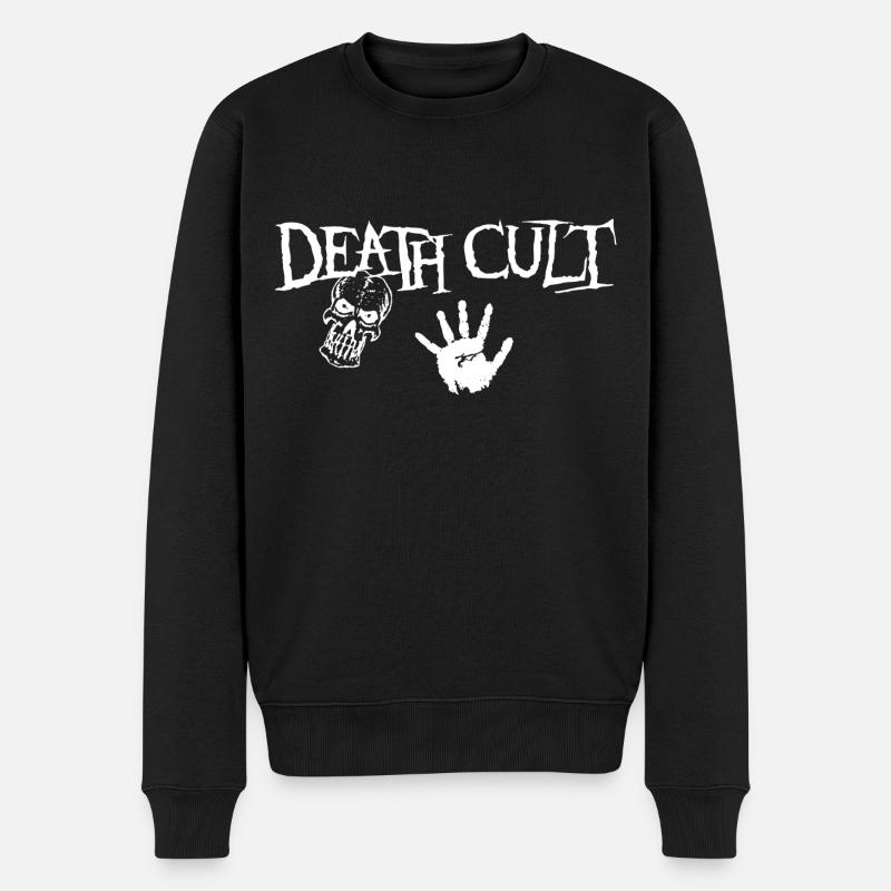 Todeskult, Skull Design - Männer Premium Bio Pullover - Schwarz