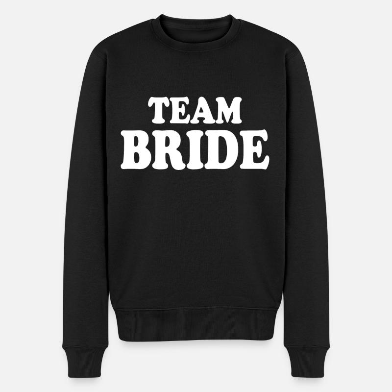 Team bride - Männer Premium Bio Pullover - Schwarz