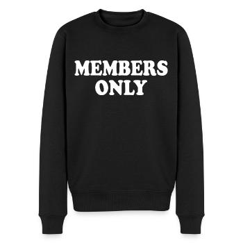 members only - Männer Premium Bio Pullover - Schwarz - Vorne - Nico (187cm)