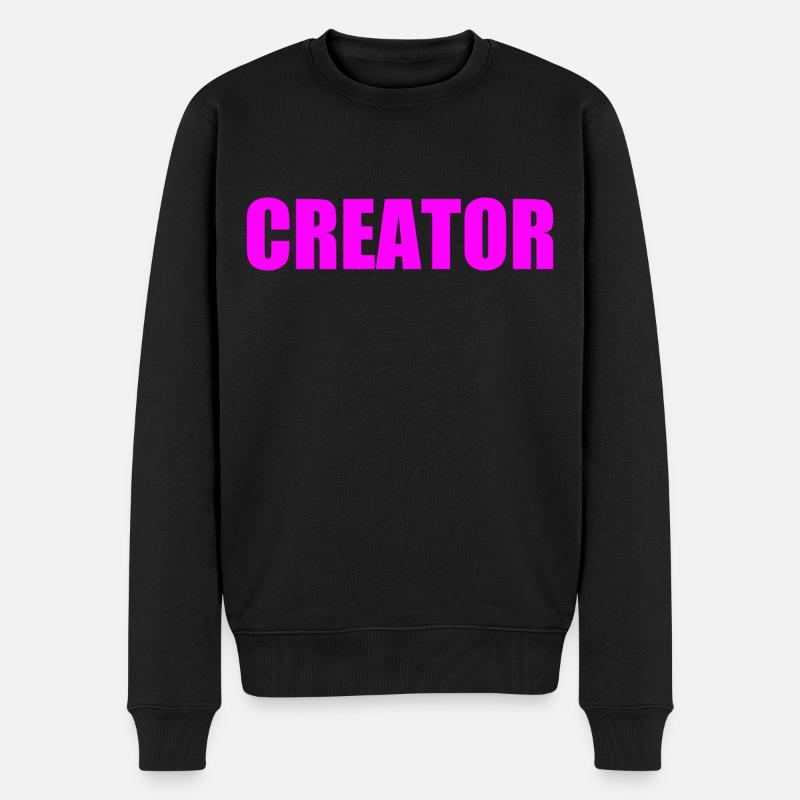 Creator - Männer Premium Bio Pullover - Schwarz
