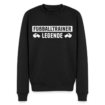 Fußballtrainer Legende - Männer Premium Bio Pullover - Schwarz - Vorne - Nico (187cm)