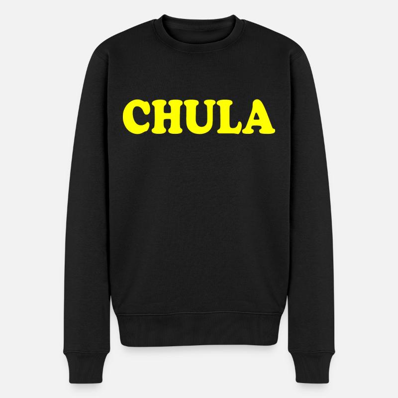 Chula - Männer Premium Bio Pullover - Schwarz