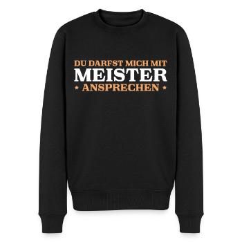 Meisterprüfung bestanden Meister - Männer Premium Bio Pullover - Schwarz - Vorne - Nico (187cm)