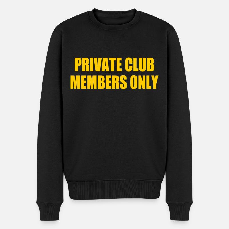 private club members only - Pull Premium bio Homme - noir