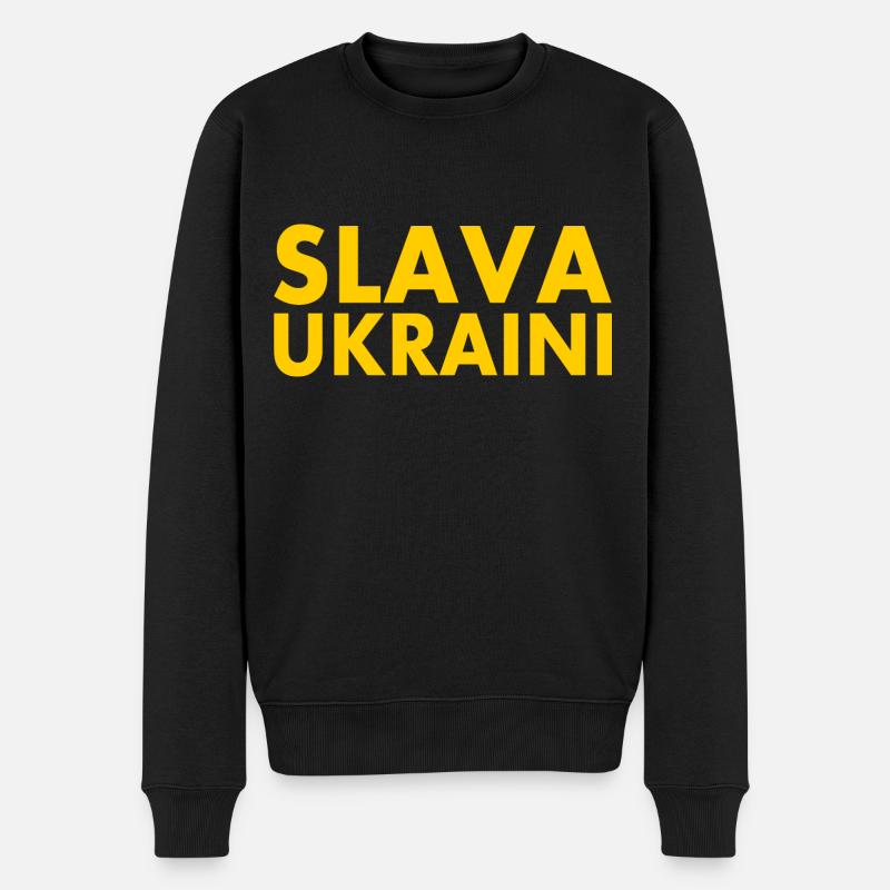 Ukraine - Pull Premium bio Homme - noir