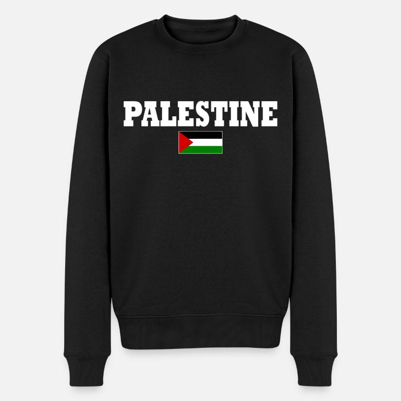 Palestine - Pull Premium bio Homme - noir