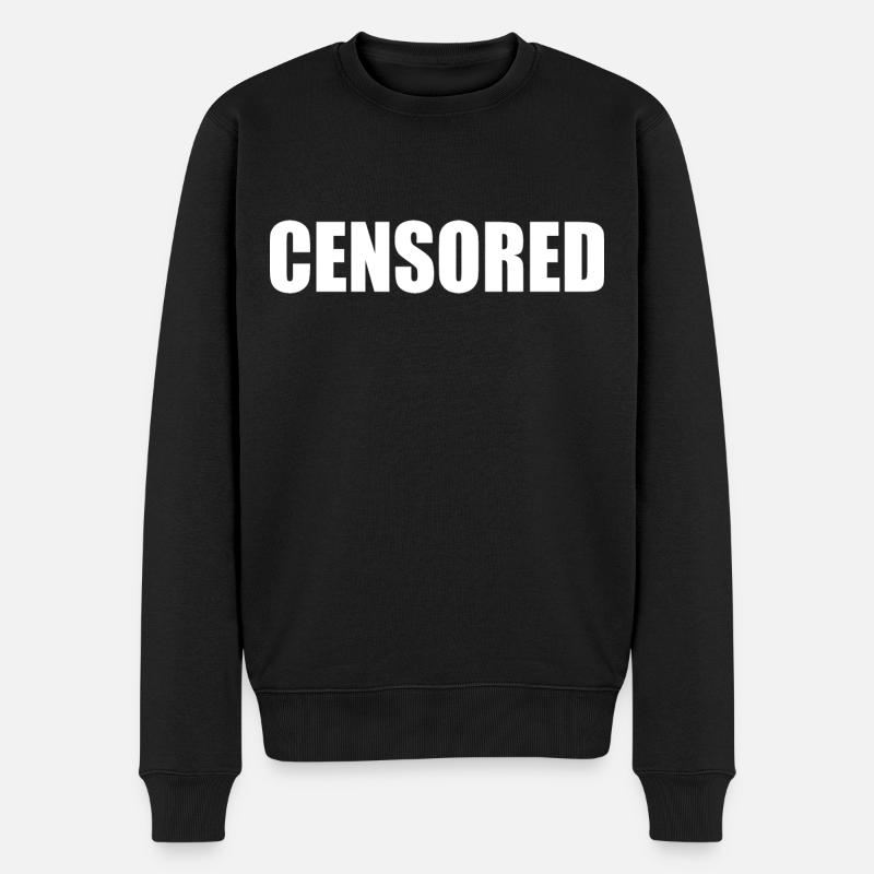 censored - Männer Premium Bio Pullover - Schwarz