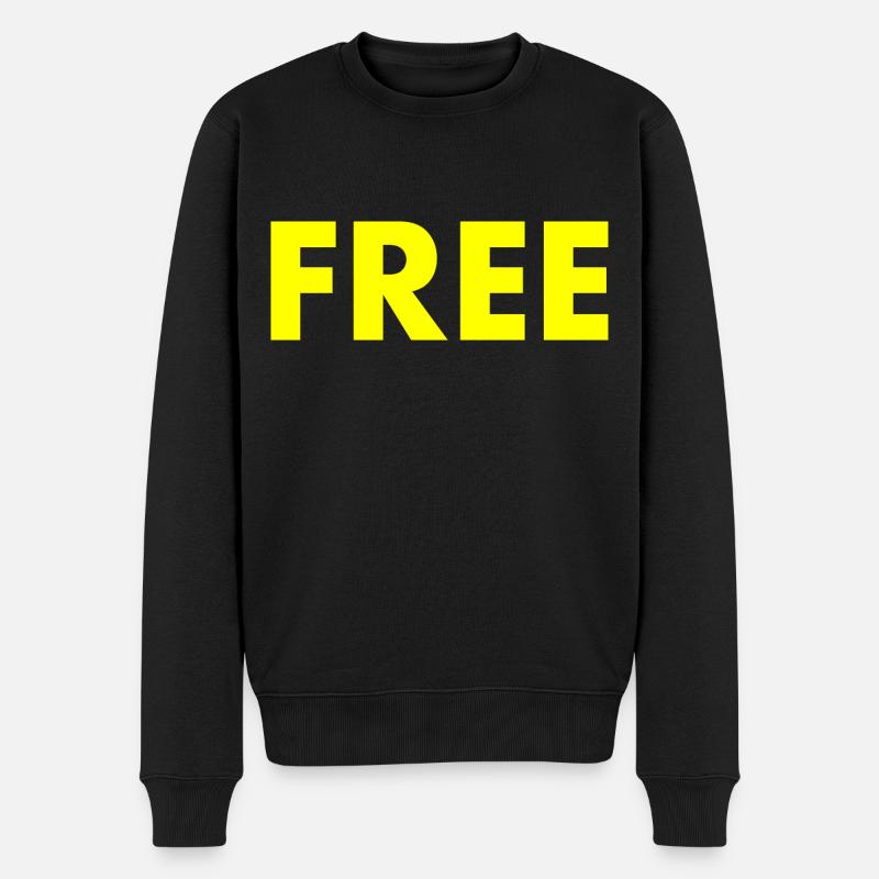 Free - Männer Premium Bio Pullover - Schwarz