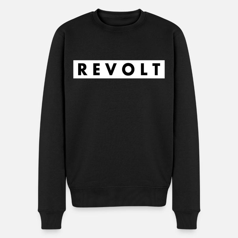 Revolt - Pull Premium bio Homme - noir