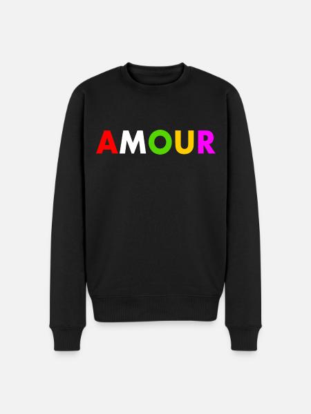 Amour - Men's Premium Organic Jumper - black