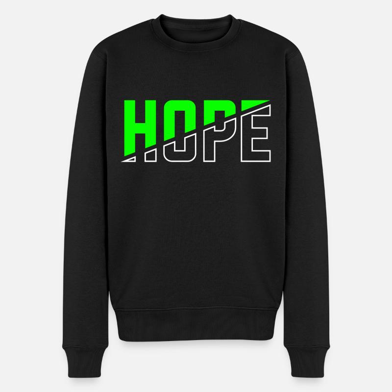Hope - Männer Premium Bio Pullover - Schwarz