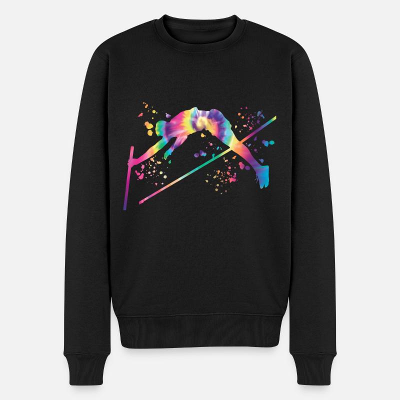 Perchiste Enfant Saut à la perche - Pull Premium bio Homme - noir