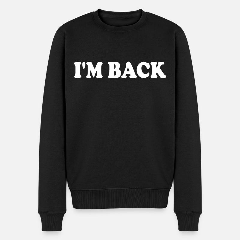 Im back - Pull Premium bio Homme - noir