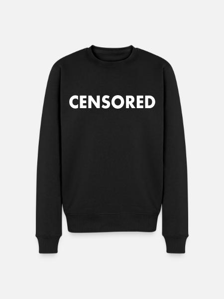 censored - Men's Premium Organic Jumper - black
