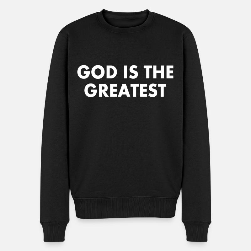god is the greatest - Pull Premium bio Homme - noir