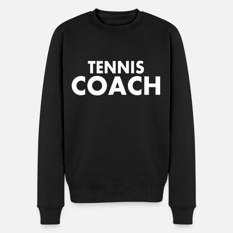 Tennis coach - Pull Premium bio Homme - noir