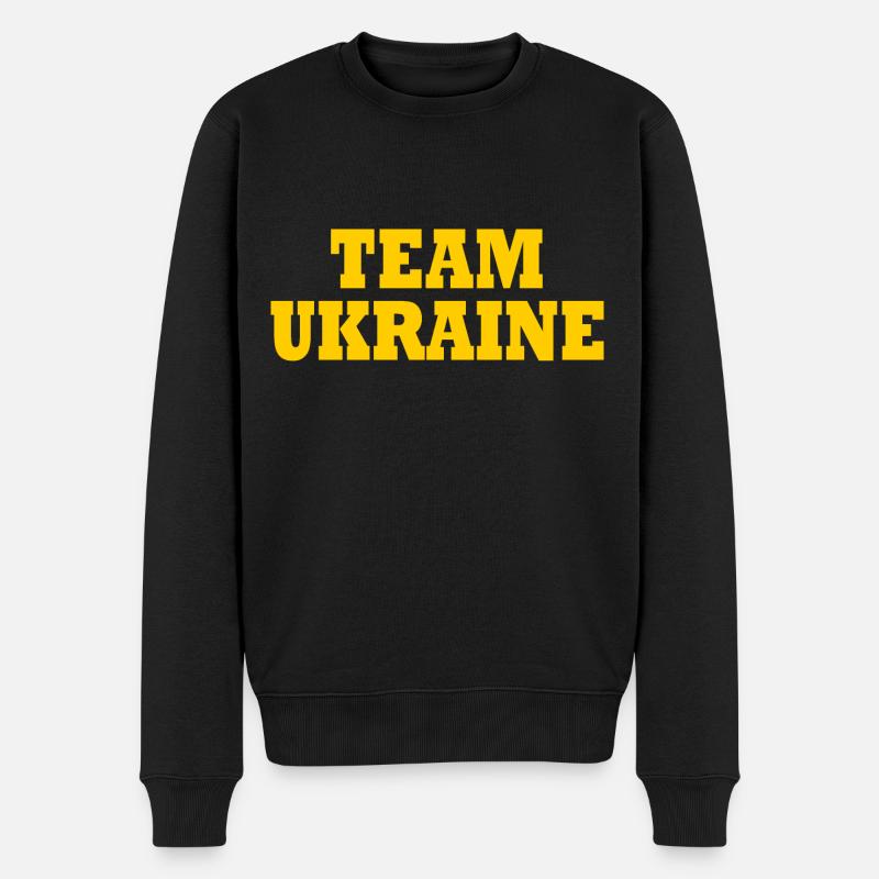 ukraine - Männer Premium Bio Pullover - Schwarz