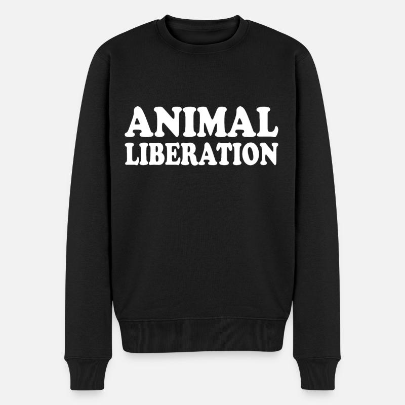 Animal liberation - Pull Premium bio Homme - noir