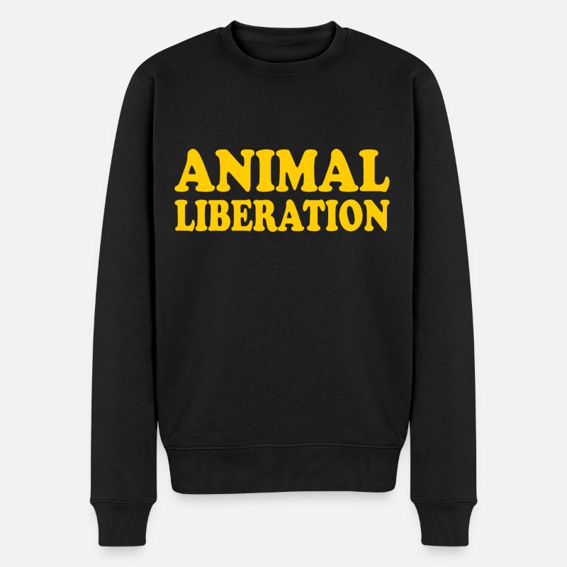 Animal liberation - Pull Premium bio Homme - noir