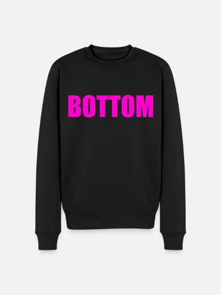Bottom - Men's Premium Organic Jumper - black