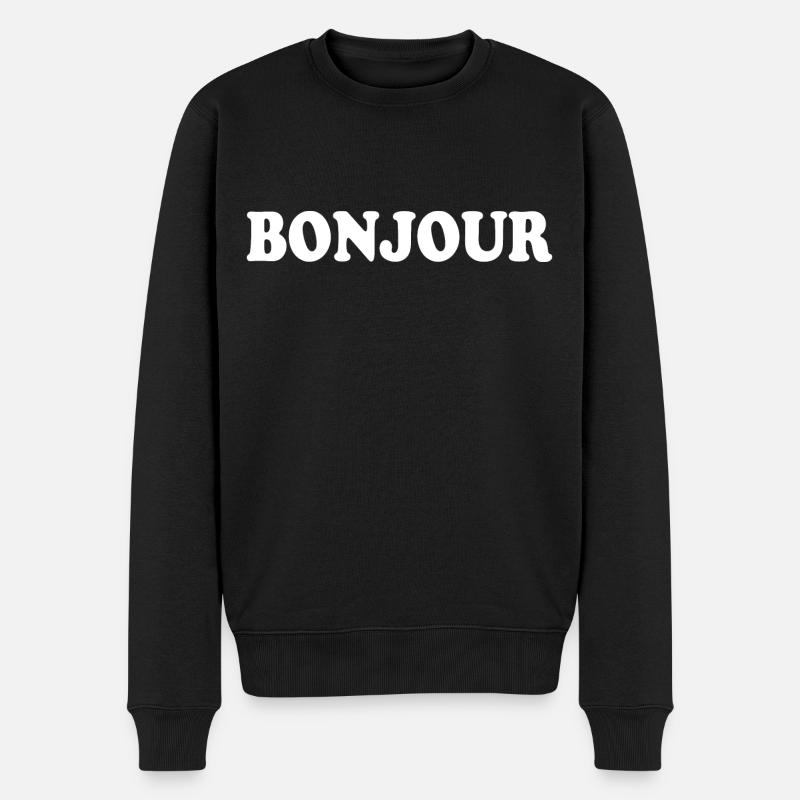 Bonjour - Pull Premium bio Homme - noir